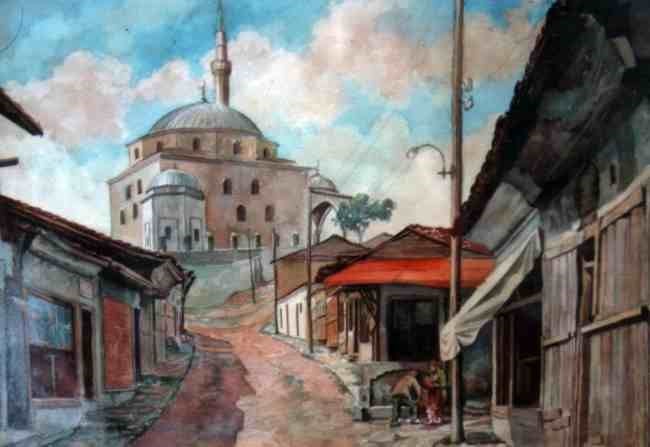 Скопје 1940, акварел