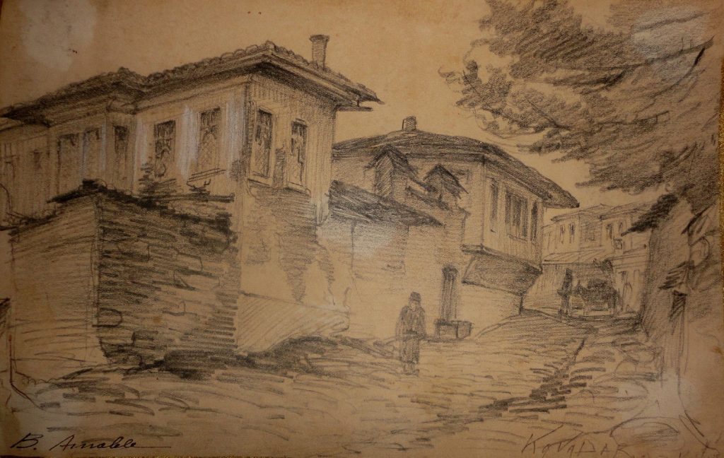 Benoist Amable (XIX-XX), Kavadar, watercolors (1915)