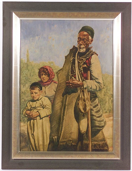 Berthold Ehrenwerth (1886-1944), Бугарски питачи, Ушкуб 1927 масло на панел според скица