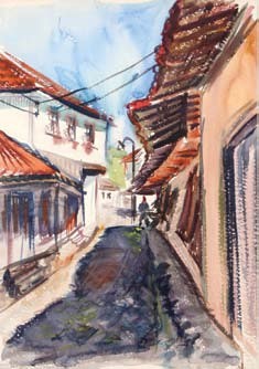 Bogdan Suput 1914-1948 Kratovo 1936 watercolor