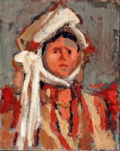 Djordje Andrejevic Kun (1904 -1964),Macedonian Woman 1946 oil on canvas