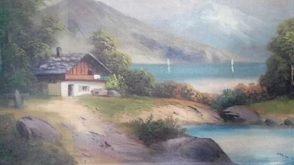 Early Adolf Hitler watercolor