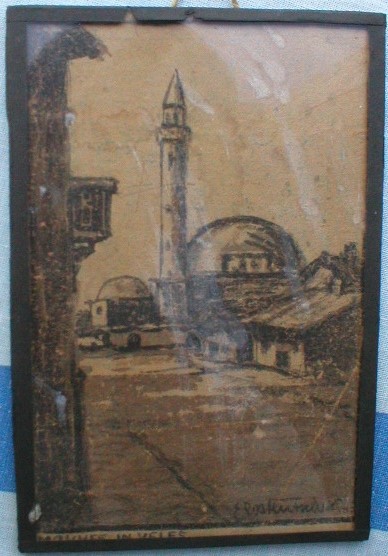 Erich-Emmo-Roteutschers1886-Mosque-in-Veles-Mazedonien-chalkoal-drawing