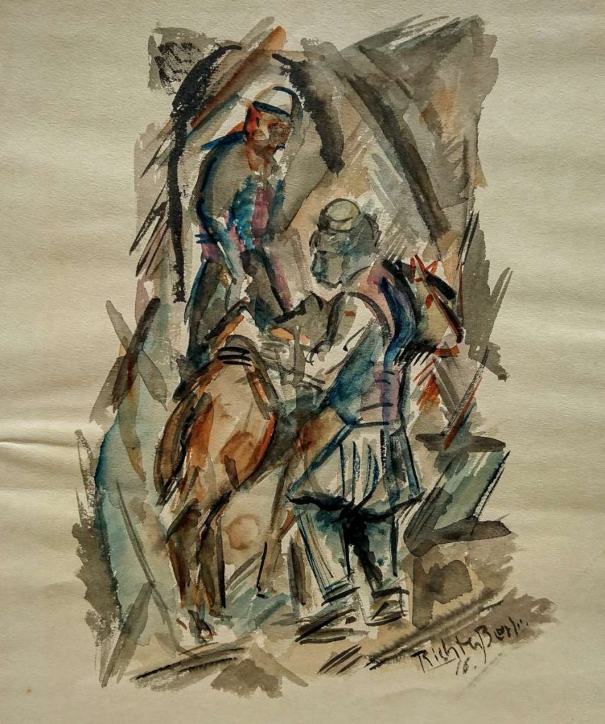 Heinrich-Richter-Berlin-1884-1981„-Uskub-1917“-watercolors-Ушкуб-1917-акварели-1