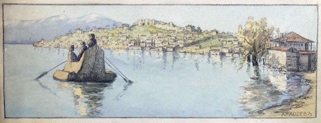 Hristo-Lozev-1883-–-1970-Ohrid-1918-and-Girl-from-Struga-1917-watercolors