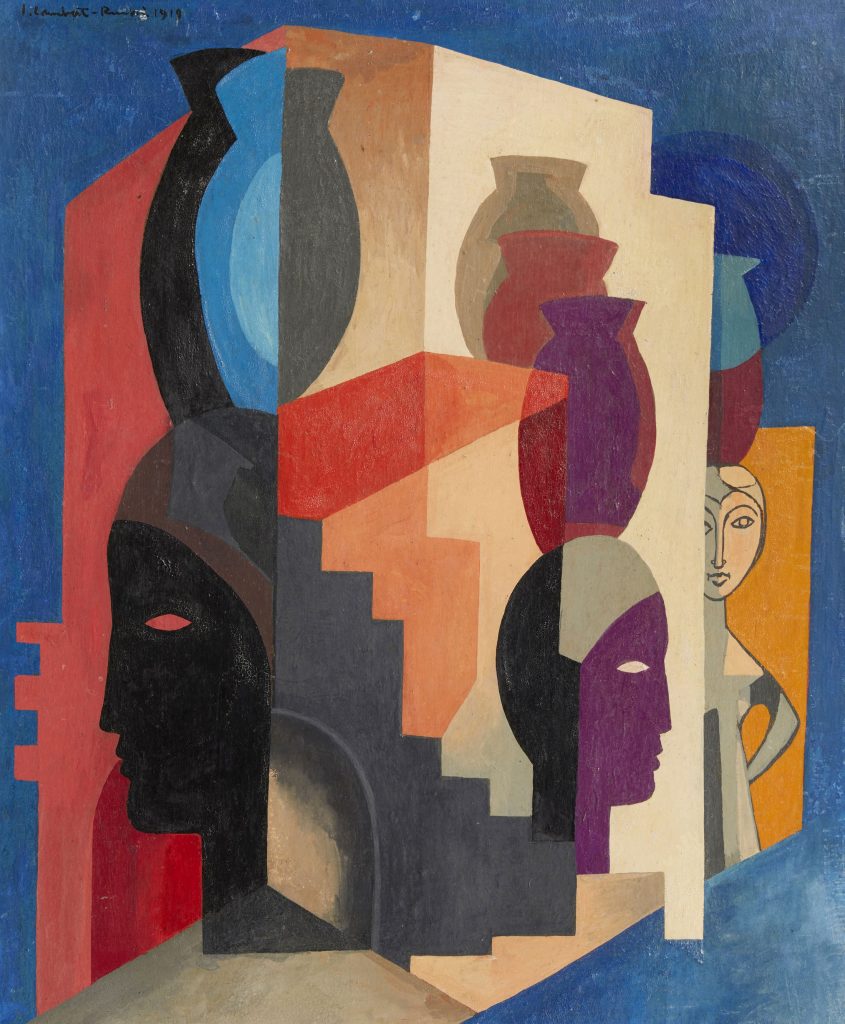 Jean-Lambert-Rucki-1888-1967-Composition-aux-visages-Salonique-1919-oil-on-canvas