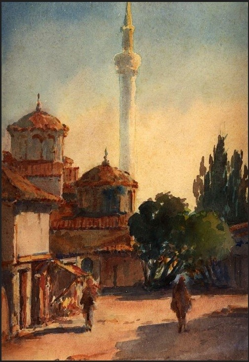 Joseph-Pigassou-1878-1961-The-church-of-Saint-Catharina-former-Turkish-mosque-1917