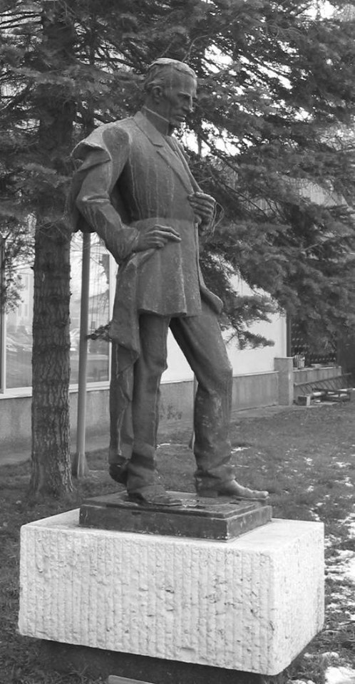 Никола Тесла, Скопје 1949, бронза