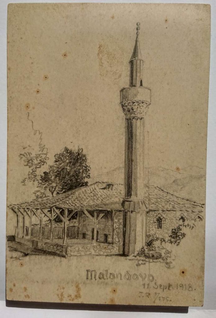 Цртежи со молив од Македонија – Скопје, Струница, Валандово и Солун, 1918
