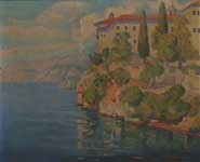 Манастирот Свети Наум во Охрид,  1907, масло на платно