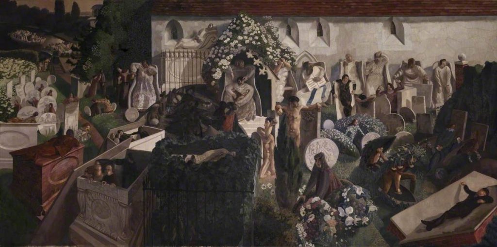 Stanley Spenser (1892-1957) Resurrection, Cookham, 1924, oil on canvas,