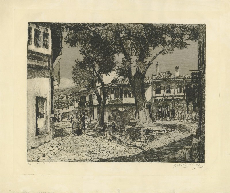 Tomislav-Krizman-1882-–-1955-Street-in-Tetovo