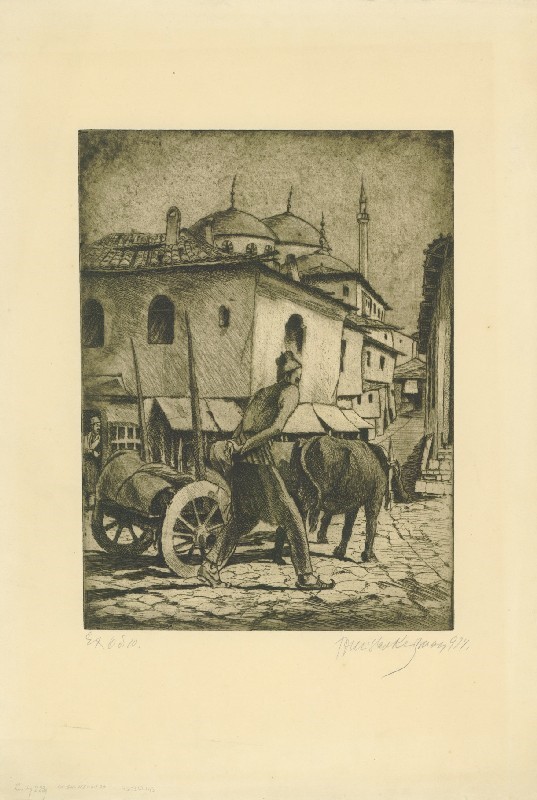 Tomislav-Krizman-1882-–-1955-Street-of-King-Petar-Ohrid-1914