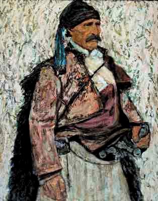 Vladimir-Vasilev-Mishev-XIX–-XX-Dedo-Iljo-Vojvoda-legendary-Macedonian-Rebel-1868-oil-canvas